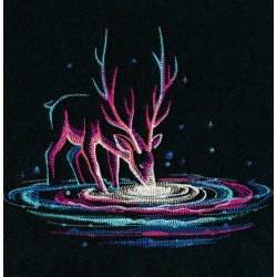 Drink from the galaxy deer