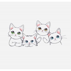 Quatuor de chats